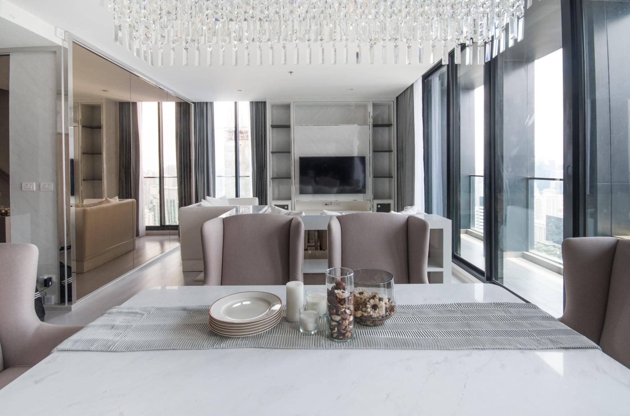 Noble Ploenchit, living room published on the PropertyScout card