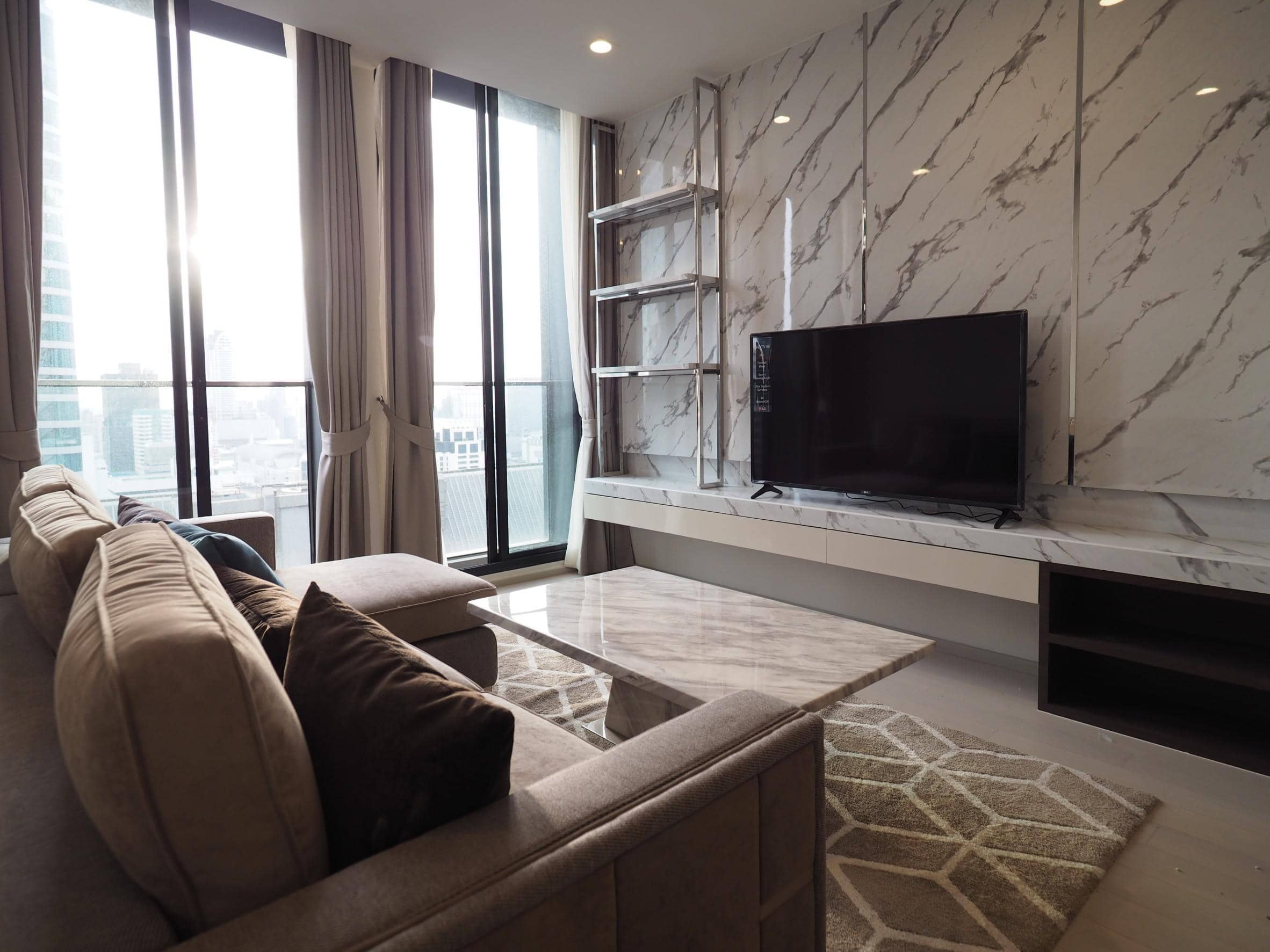 Noble Ploenchit, living room published on the PropertyScout card