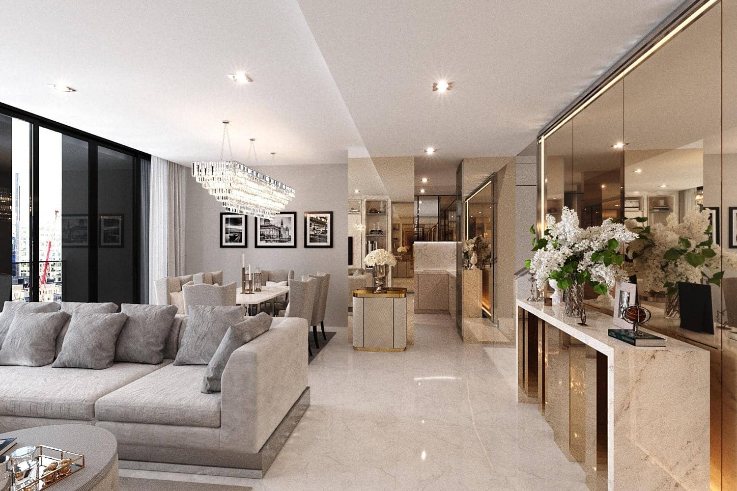 Noble Ploenchit, living room published on the PropertyScout card