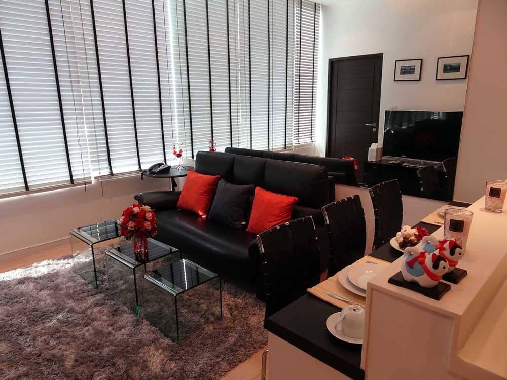 Eight Thonglor Residence, living room published on the PropertyScout card