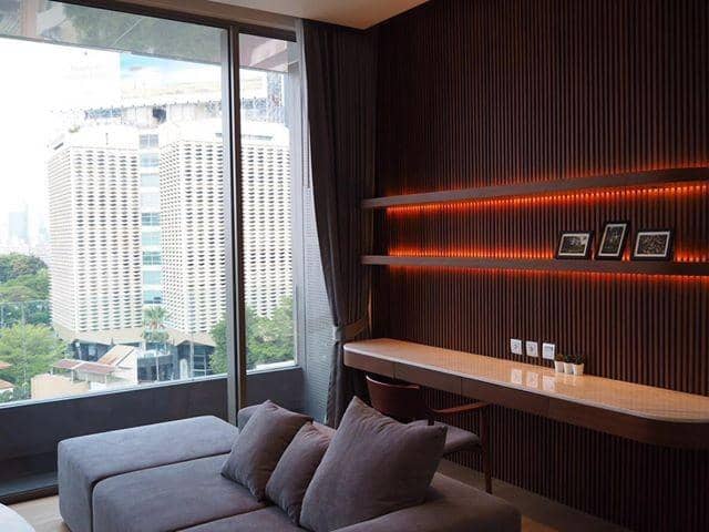 Saladaeng One, living room published on the PropertyScout card