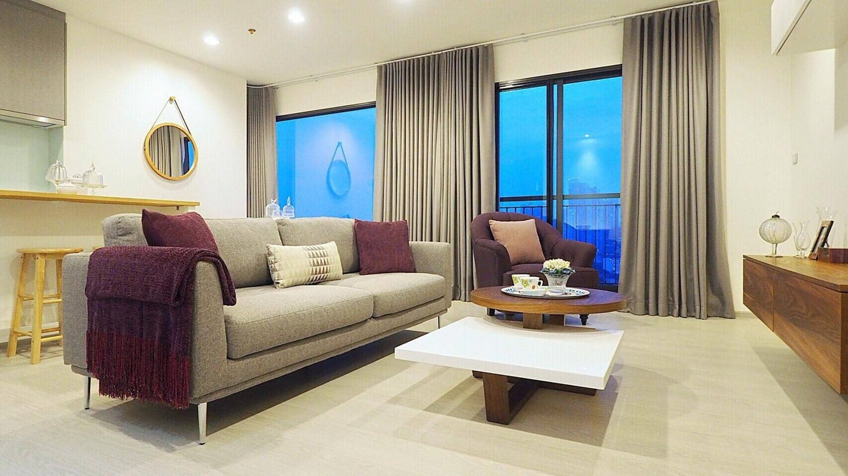 Rhythm Sukhumvit 36-38, living room published on the PropertyScout card