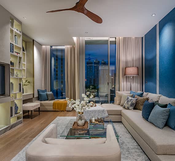KRAAM Sukhumvit 26: show residence living room
