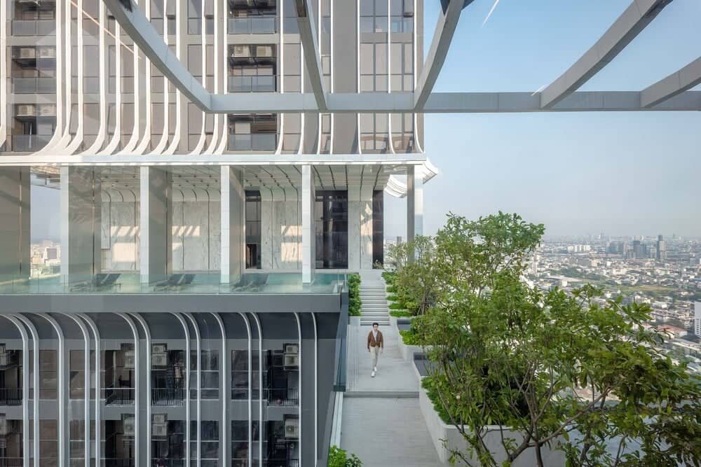 Park Origin Thonglor: tower terrace rendering