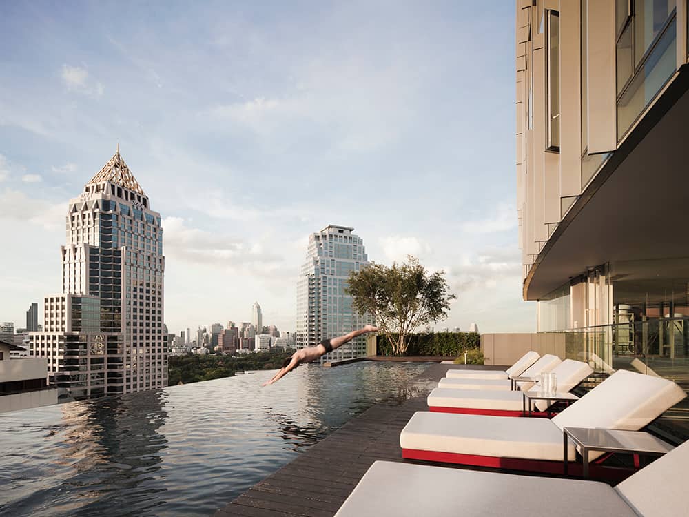Saladaeng Residences rooftop pool