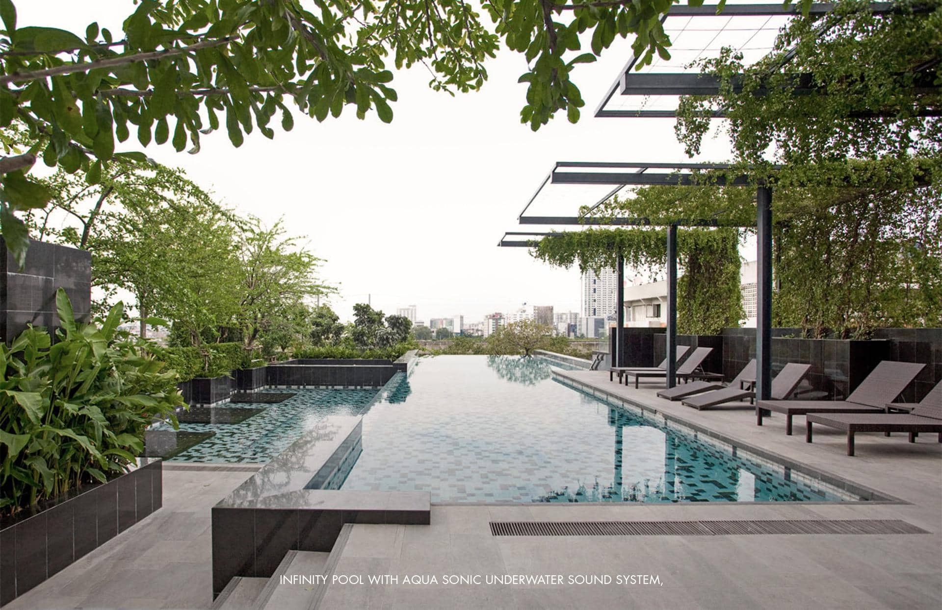 Circle Living Prototype infinity pool and planted terrace published by Fragrant Property