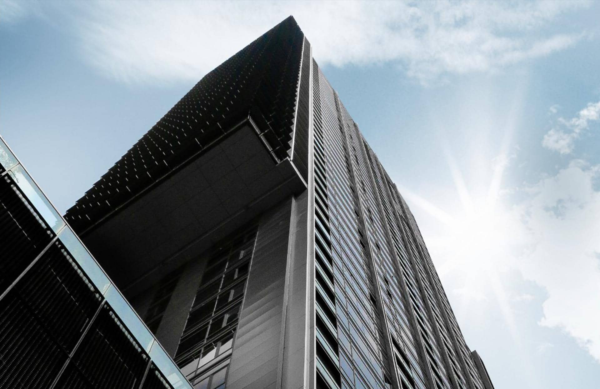 Circle Living Prototype facade seen from below