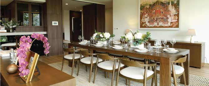 Park Court Sukhumvit 77: show residence dining area