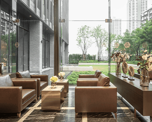 Noble BE33: Lobby architectural rendering