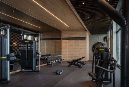 Noble State 39 official architectural rendering: Horizontal gym