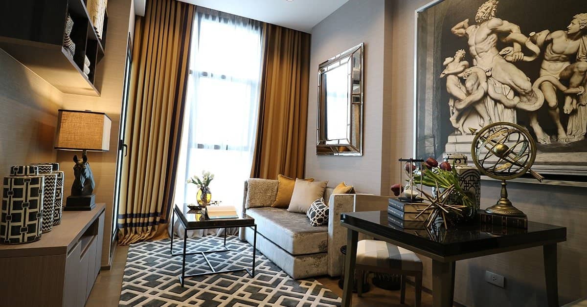 The Diplomat Sathorn show residence living area