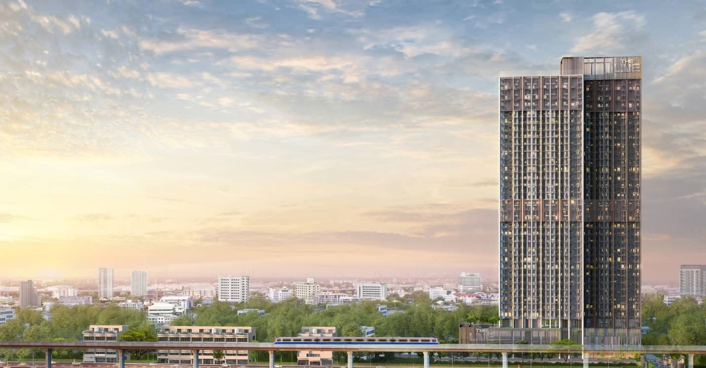 The Line Sukhumvit 101 tower beside the BTS line, artist impression