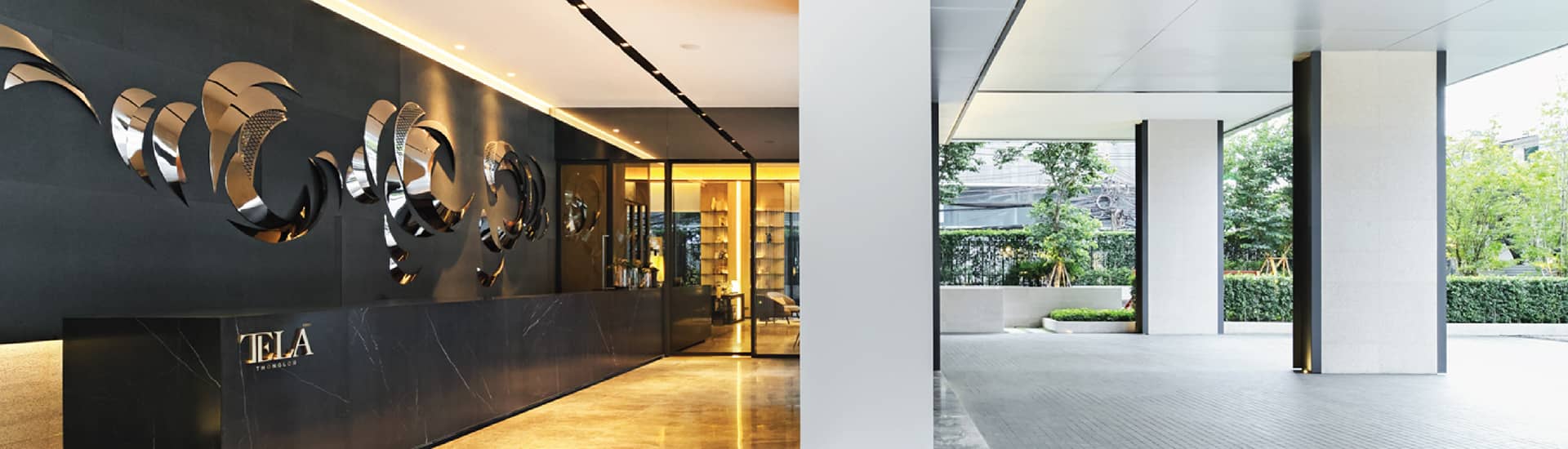 Tela Thonglor lobby reception and open ground floor