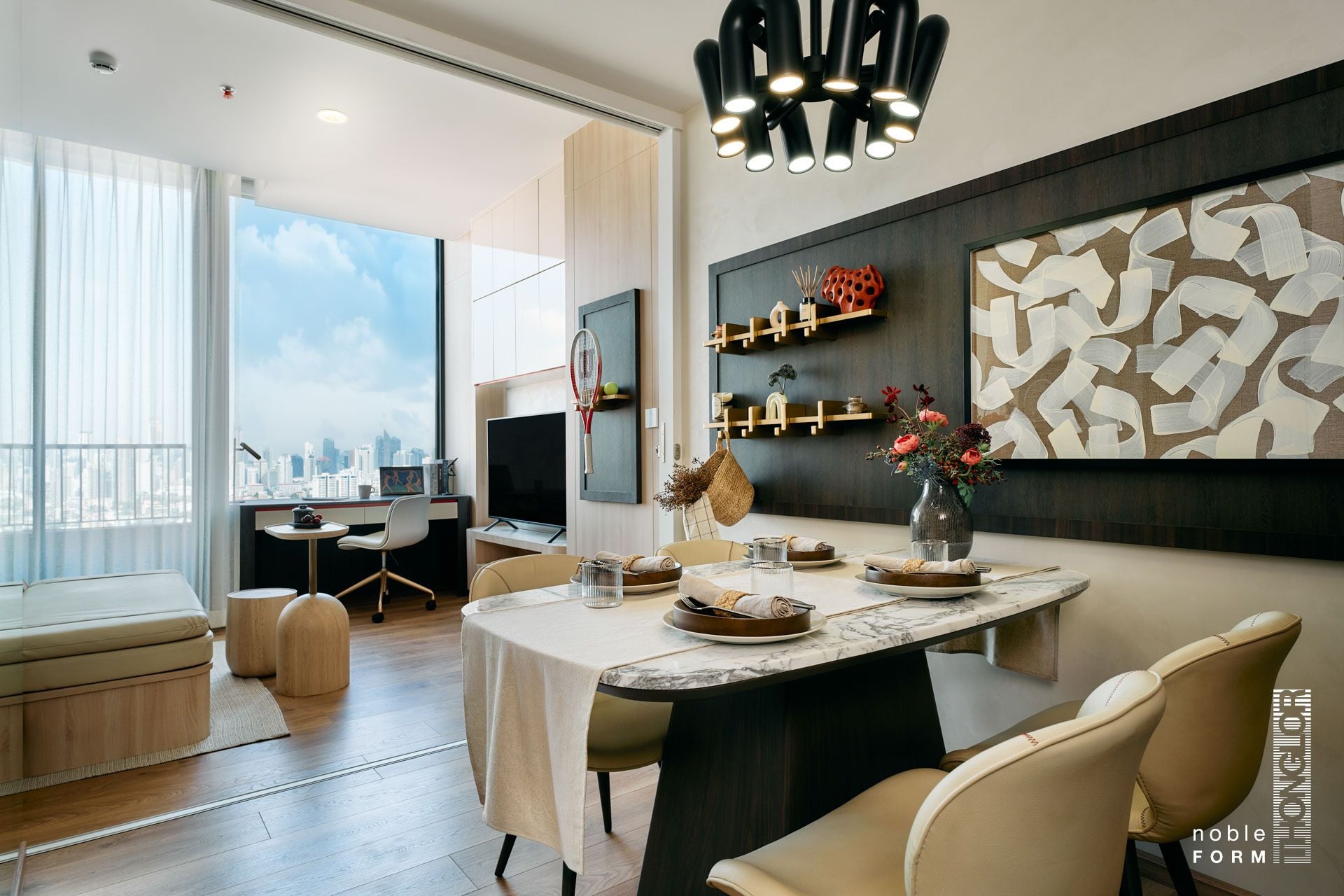 Noble Form Thonglor: show residence dining room