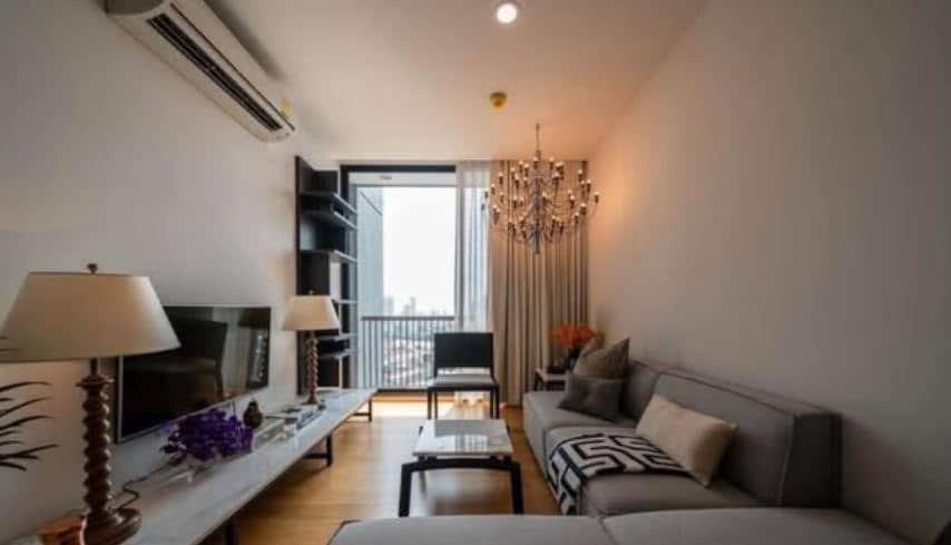 Noble Revo Silom, living room published on the PropertyScout card