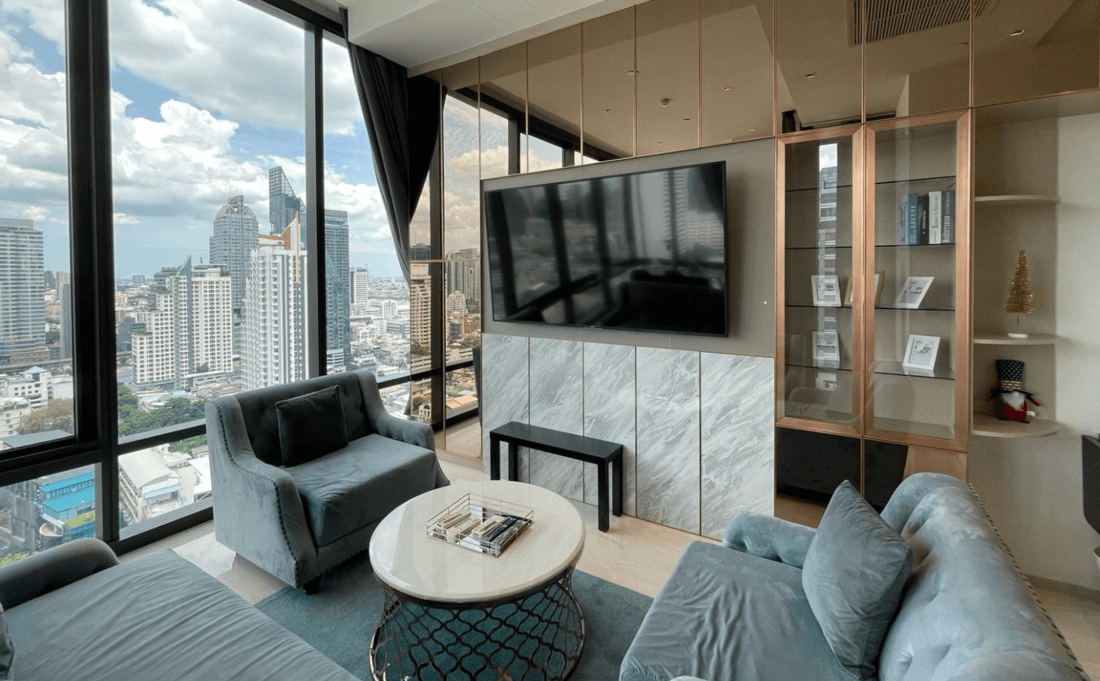 Ashton Silom, living room published with the listing