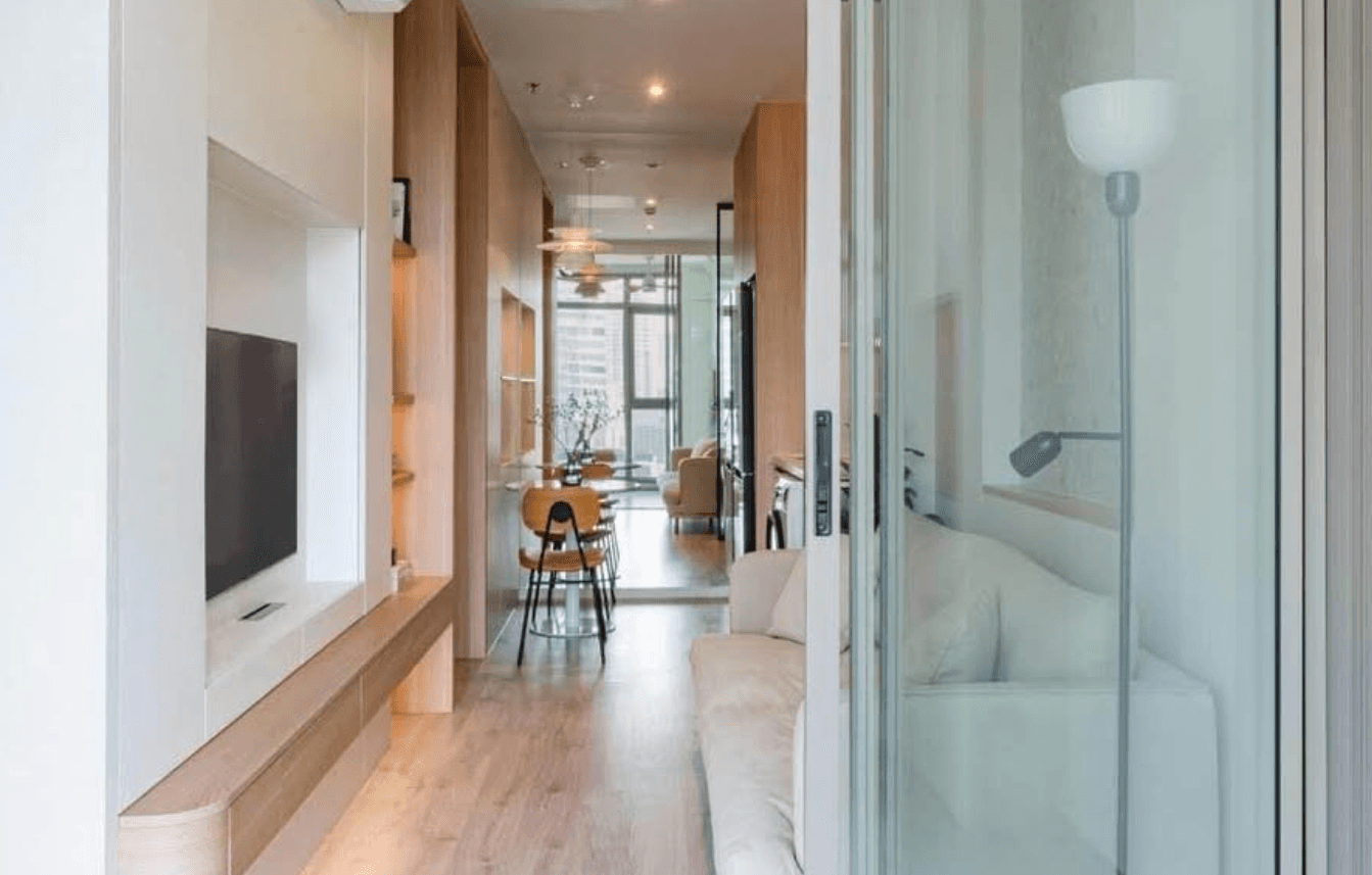 Rhythm Ekkamai Estate, living room published on the PropertyScout card