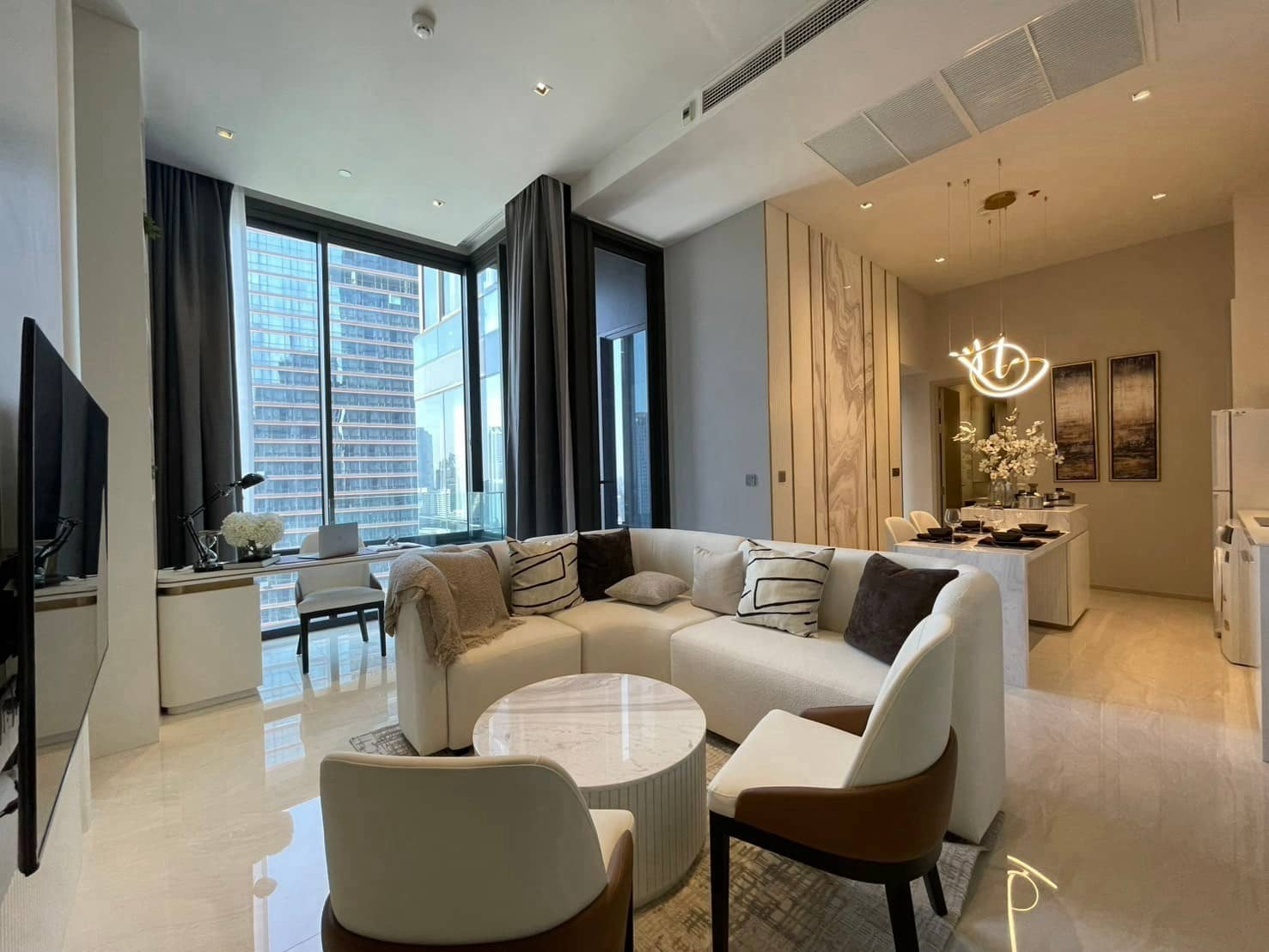 Ashton Silom, living room published with the listing