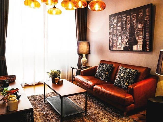 Noble Revo Silom, living room published on the PropertyScout card