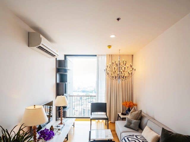 Noble Revo Silom, living room published on the PropertyScout card