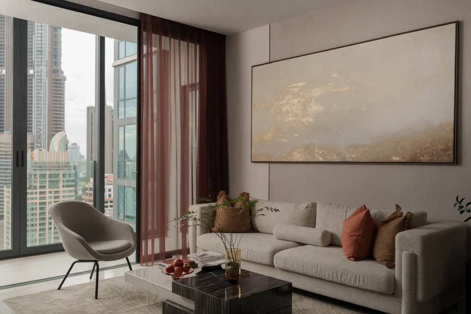 Supalai Icon Sathorn, living room published on the PropertyScout card